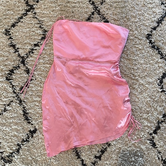 Amanda Uprichard X REVOLVE Chiara Dress in Flamingo - Picture 5 of 7